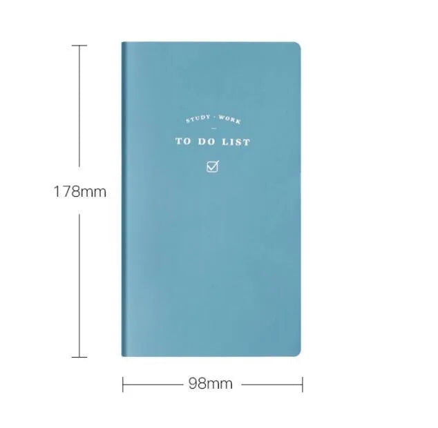 Simple PU cover notebook in macaron colours with 96 pages of eye protection paper