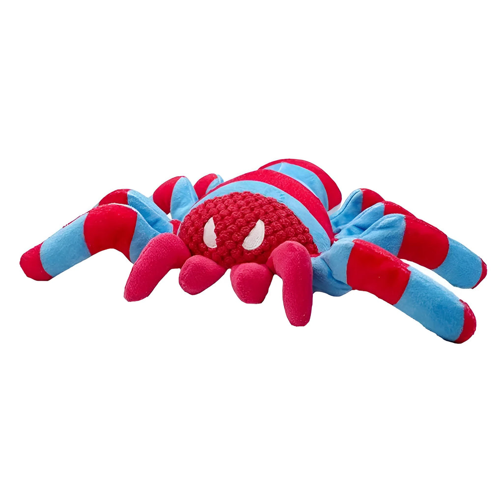 Red plush teddy bear dog toy for medium and large breed chewing and teeth cleaning