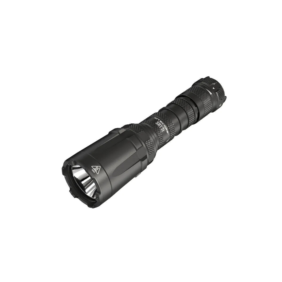 SRT7I standard tactical flashlight with magnetic ring and battery in aluminium alloy body