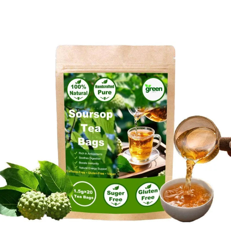 Thorn Fruit Annona leaf tea bag with 30g pack, natural herbal infusion