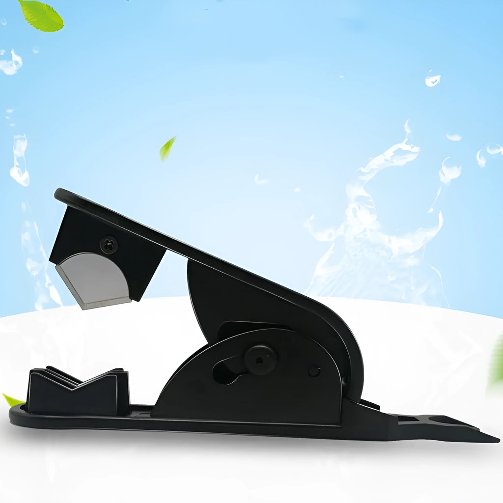 Black portable water purifier tube cutter with stainless steel knife body for household filter pipe