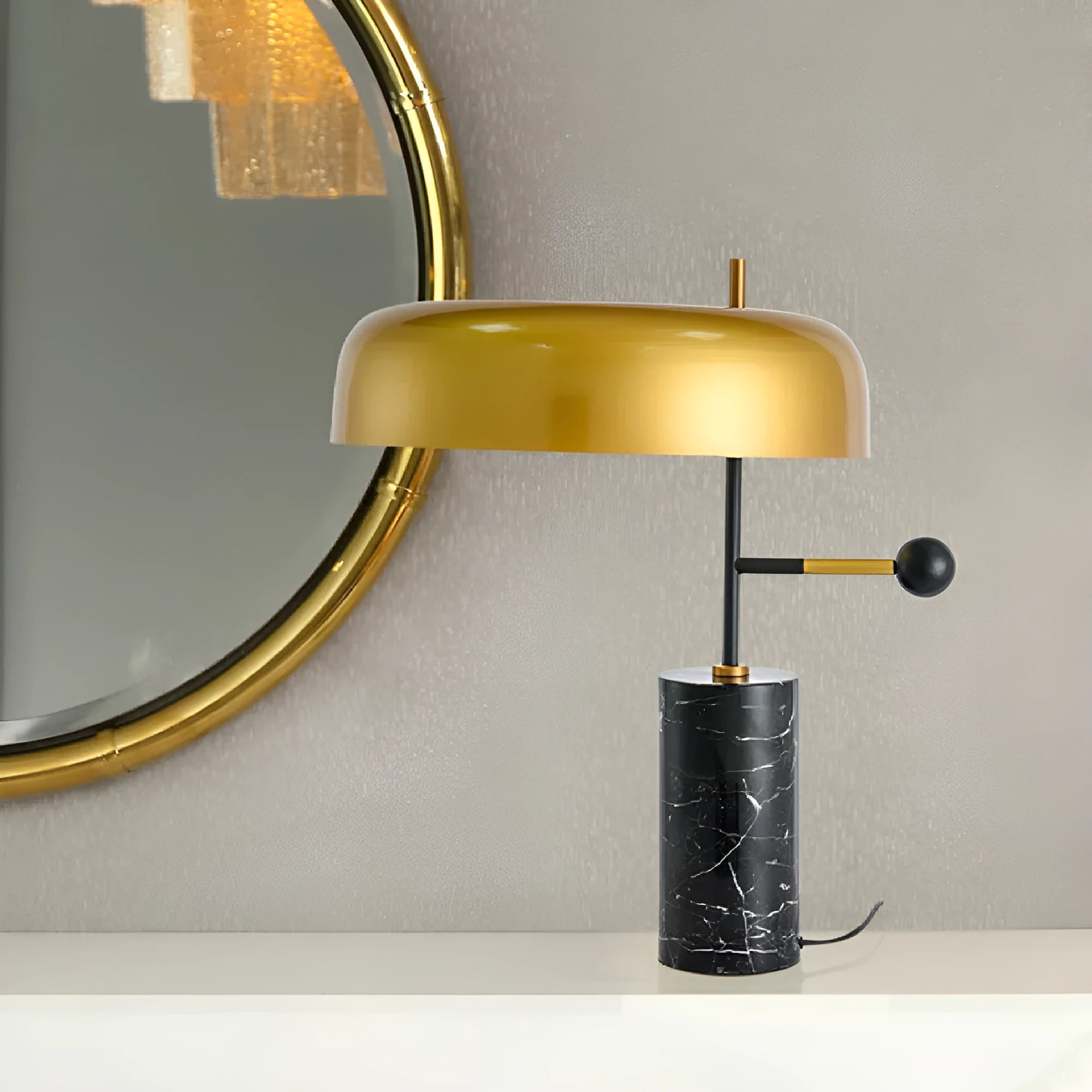 European style warm white table lamp for bedroom or hotel decoration