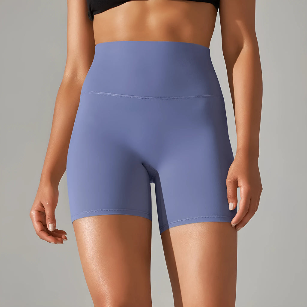Women's high waist fitness pants with hip lift design in moisture-absorbing fabric
