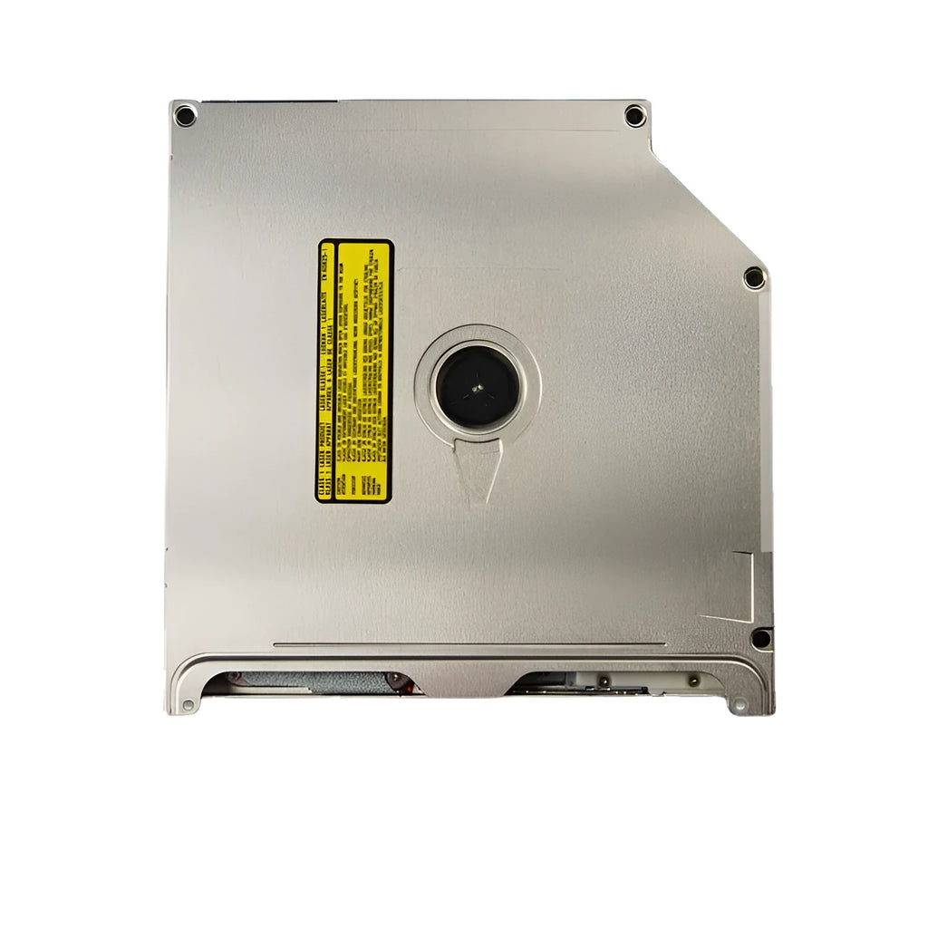 Silver MacBook Pro 13-inch SATA optical drive replacement measuring 128x128x9.5mm