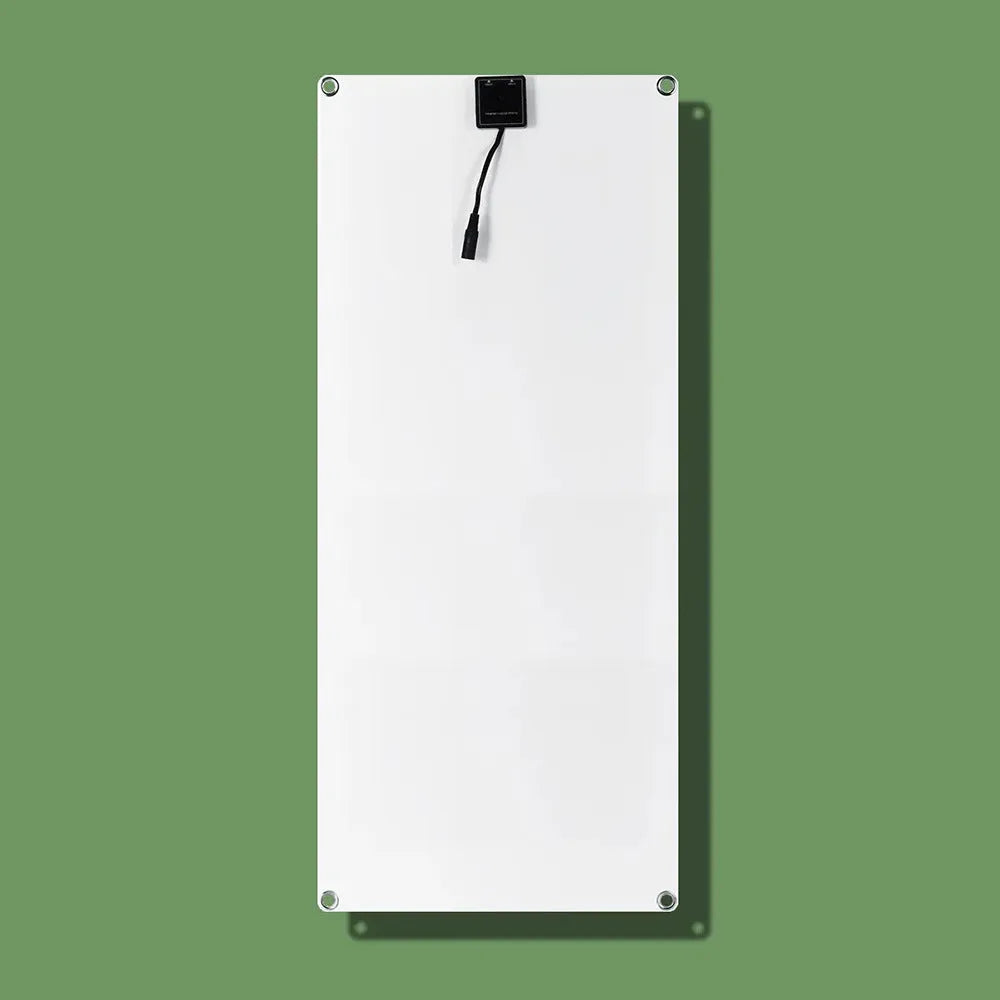 30W semi-flexible solar charging panel with USB port for outdoor device charging