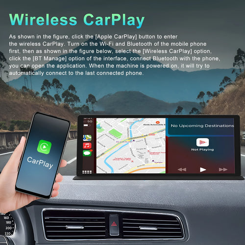 11.3 inch black plastic touchscreen dashcam mounted on center console with GPS and reversing image display