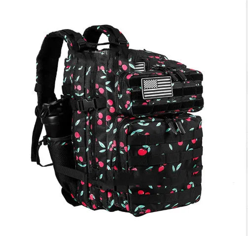 Large capacity waterproof Oxford fabric backpack for mountaineering hiking camping, multiple colours available