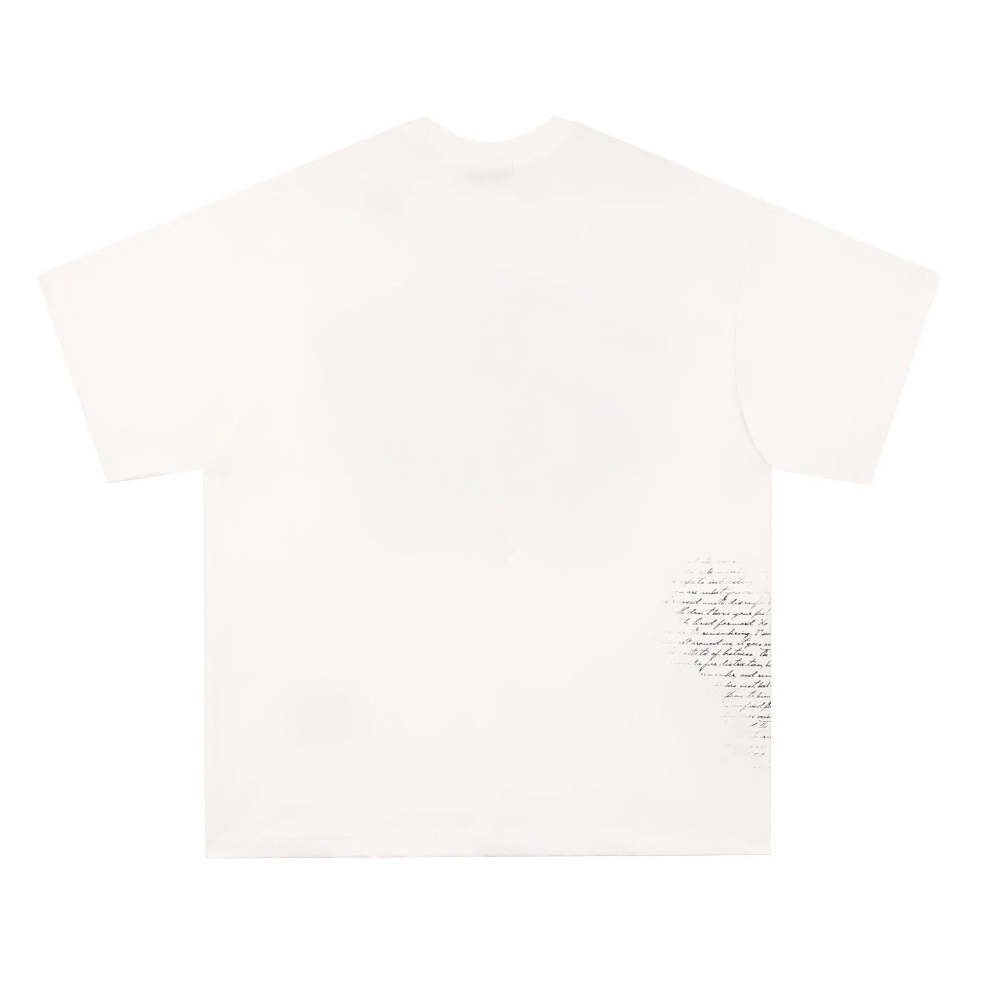 Retro hip hop gothic cotton T-shirt with letter print in black and white colours