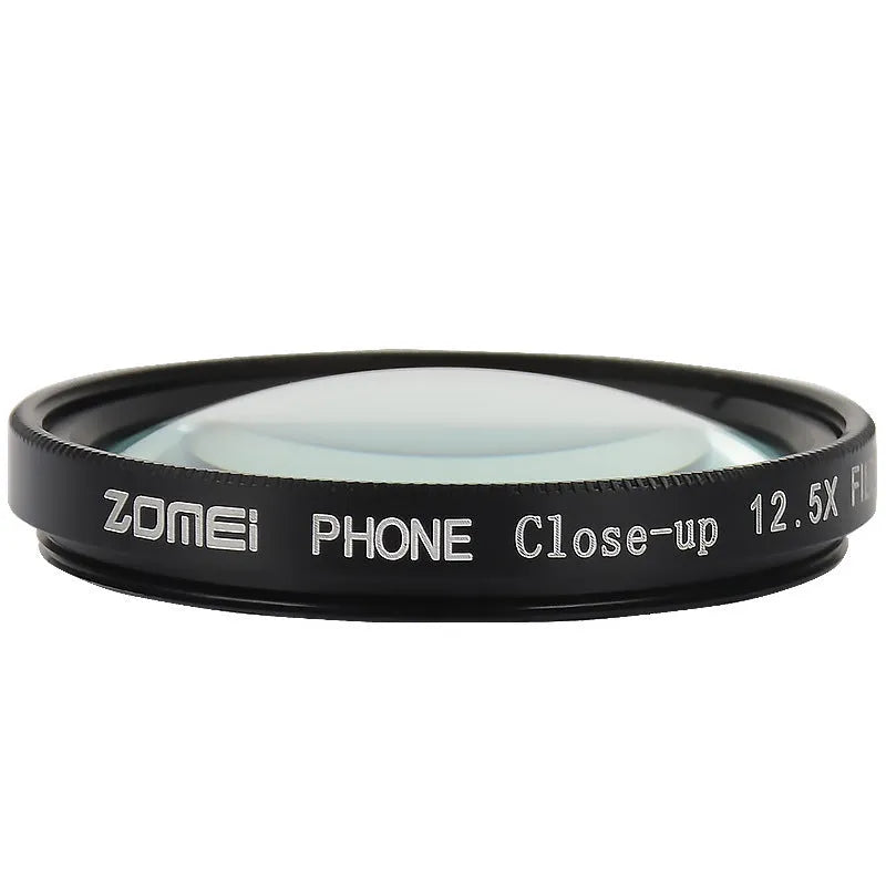 Smartphone macro lens with 37mm diameter and aluminium alloy frame for close-up photography