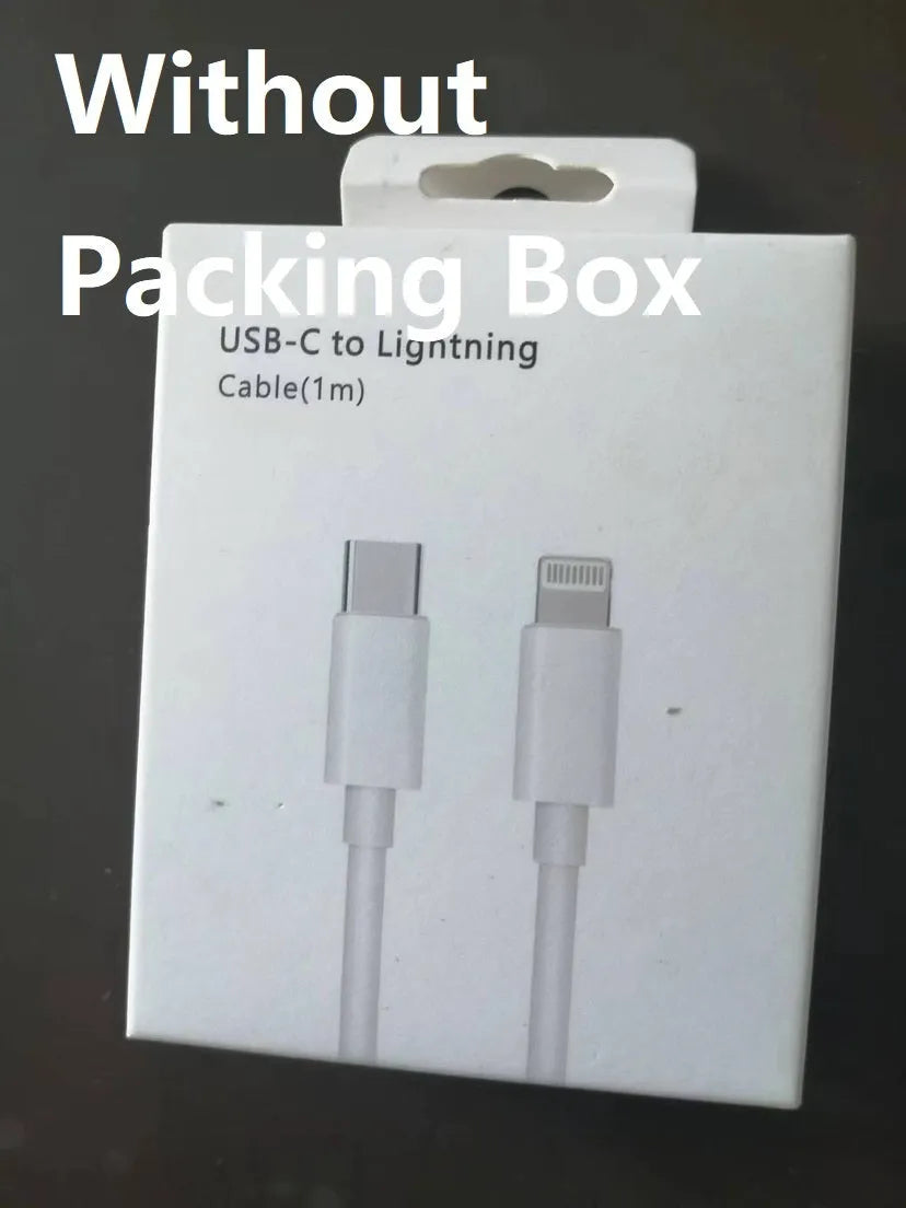 White 20W PD fast charger with UK plug and a USB Type-C charging cable.