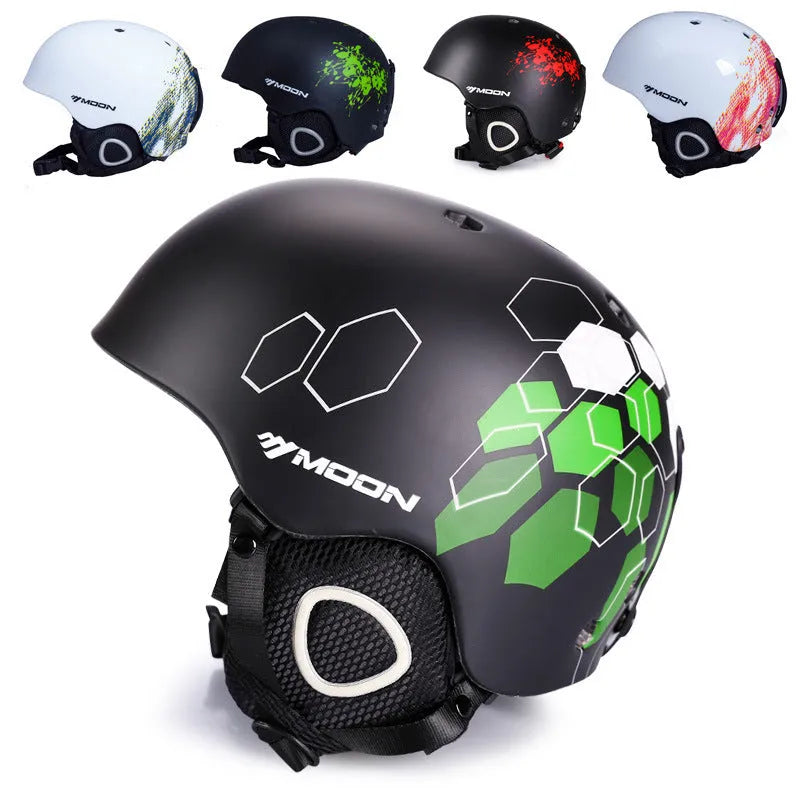 Adult ski helmet with PC shell and EPS liner, shown in one of nine colours, sizes S to XL