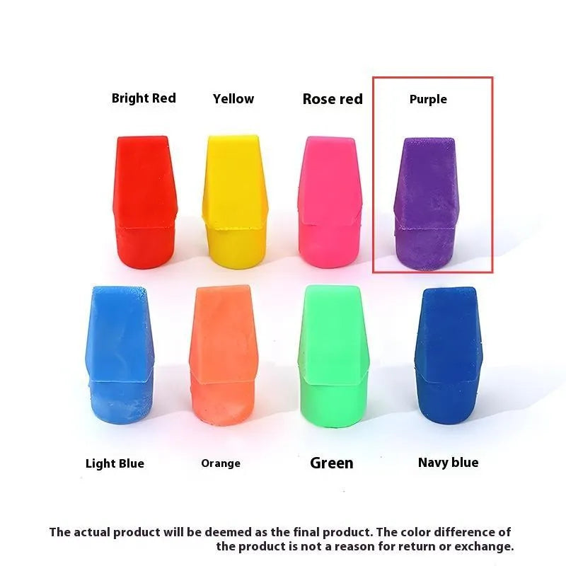 Knife head bullet eraser in TPR with multiple colour options including Morandi and bright shades