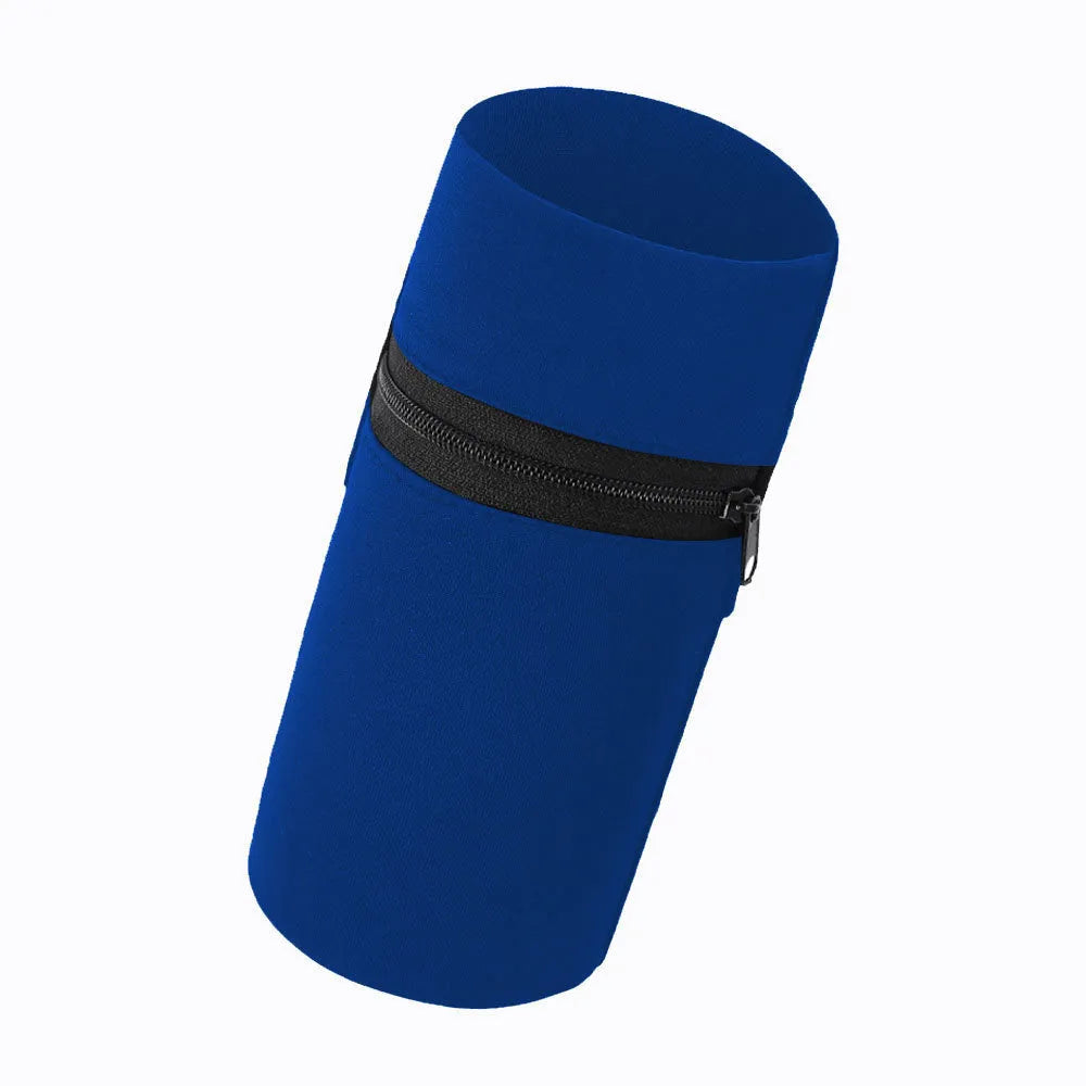 Sports arm bag for running with adjustable strap and multiple colour options including striped patterns