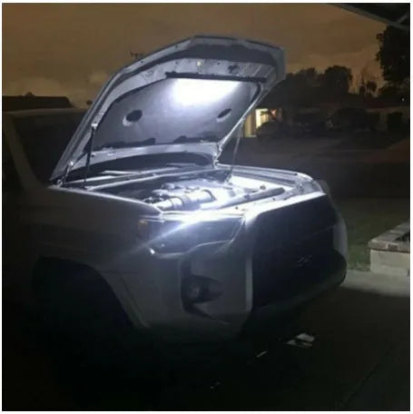 39cm automatic LED car hood light bar with 21 SMD5050 white 6000K LEDs and IP67 waterproof PVC casing
