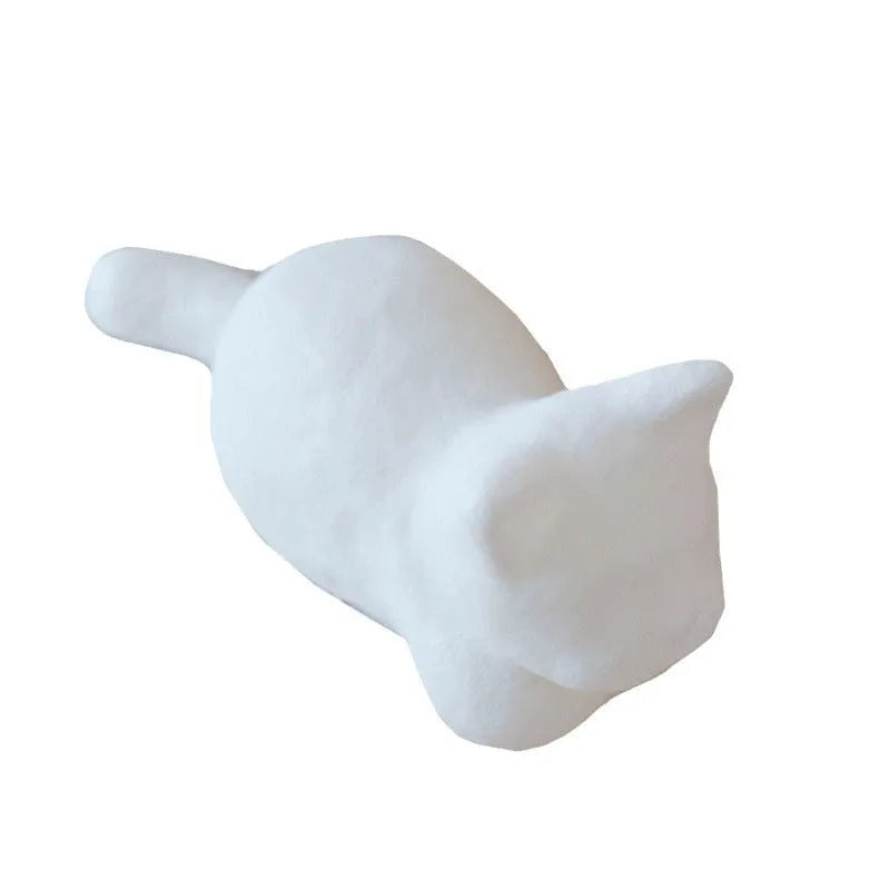 Battery-operated vinyl cat night lamp, 13cm wide and 34cm tall, cat mould, Christmas gift