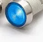 10mm stainless steel edge metal indicator light with wire in blue, green, red, white, and yellow colours.