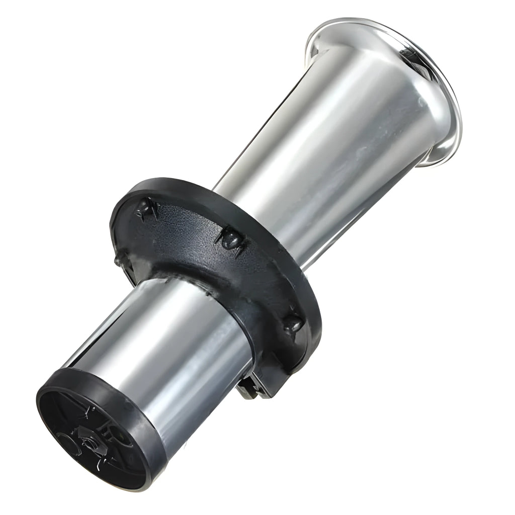 Silver 12v black high sound modified car horn for universal vehicle fit