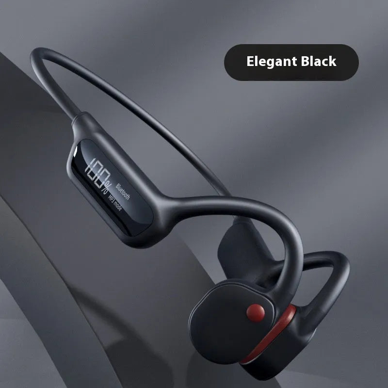 X10 waterproof bone conduction headset in Black and Orange on a white background