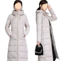 Western style plus size mid-length cotton-padded winter coat with flying sleeves and zipper in black, Chinese red, khaki