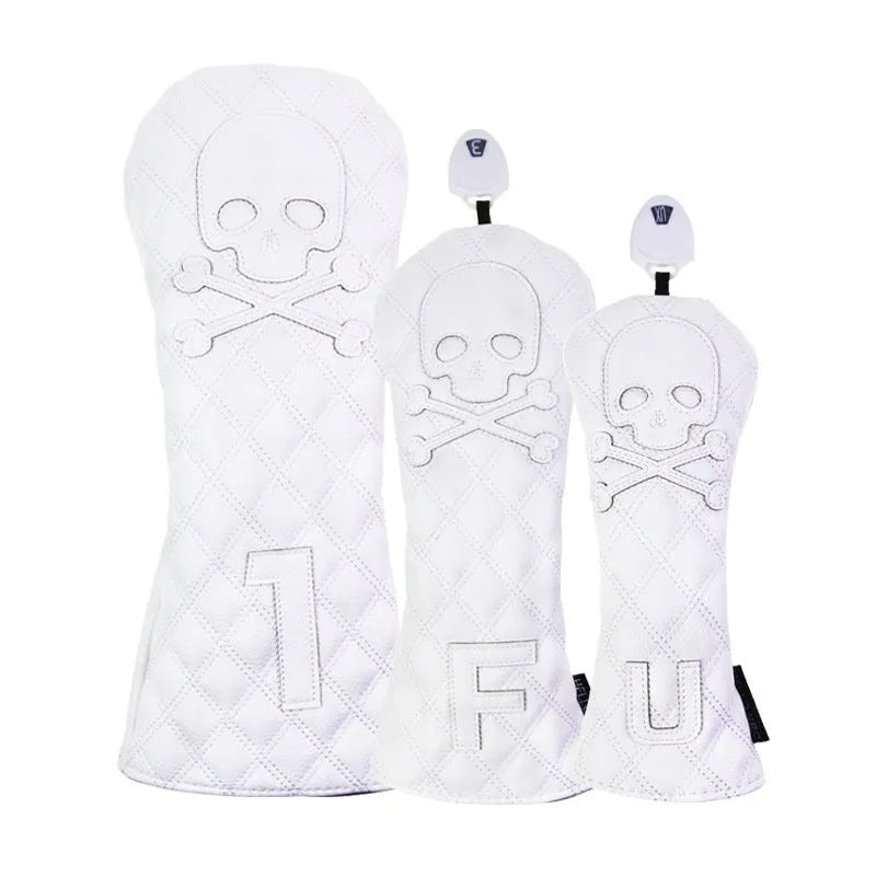 Black and white golf wooden pole waterproof protective cover made from PU material
