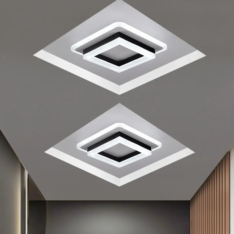 Modern ceiling light for corridor hallway living room with three colour options and wide voltage range