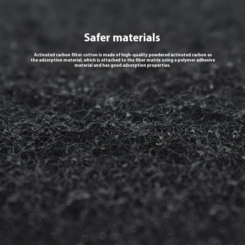 Black activated carbon filter pads for closed litter boxes, 10.5x11.5x0.5cm, pack of 3