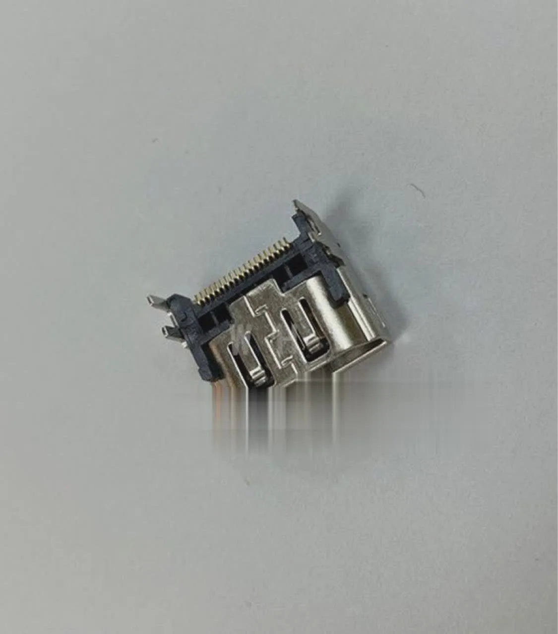 Silver HDMI host socket connector for internal hardware repair
