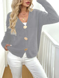 Women's deer plush sweater coat with princess sleeves in street hipster style