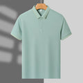 Men's thin short-sleeve summer work polo shirt, loose fit, single collar, available in six colours