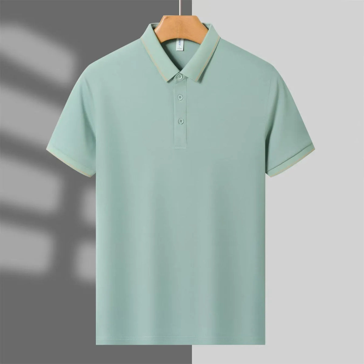 Men's thin short-sleeve summer work polo shirt, loose fit, single collar, available in six colours