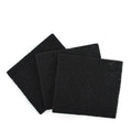 Black activated carbon filter pads for closed litter boxes, 10.5x11.5x0.5cm, pack of 3