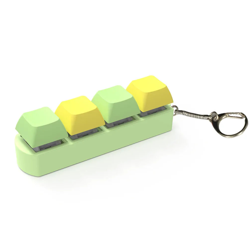 Nintendo Switch 4-key shaft tester with transparent ABS shell showing internal components