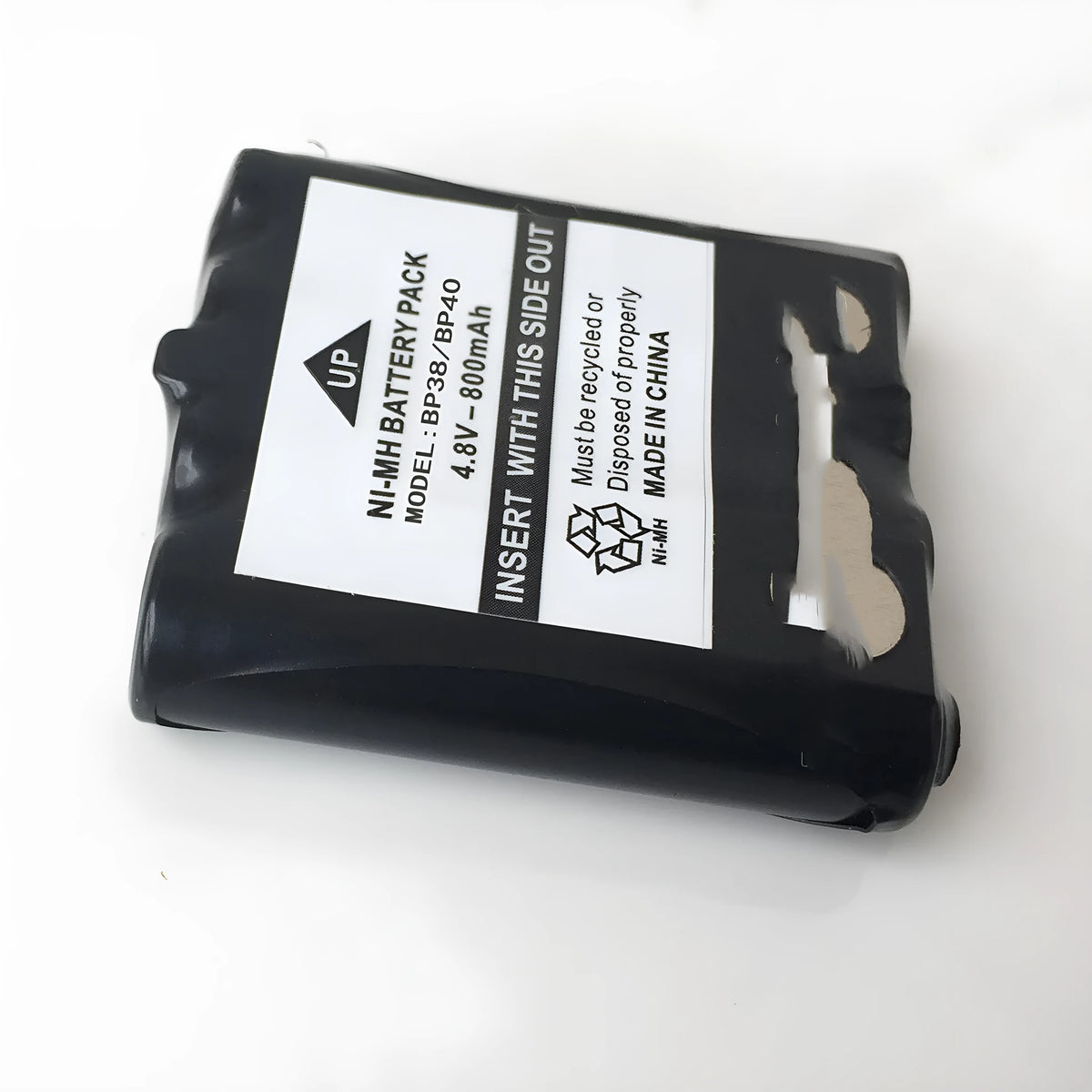 BP38 BP40 800mAh 4.8V walkie-talkie battery pack, 44x40mm, for T5 T6 T7 T8 radios