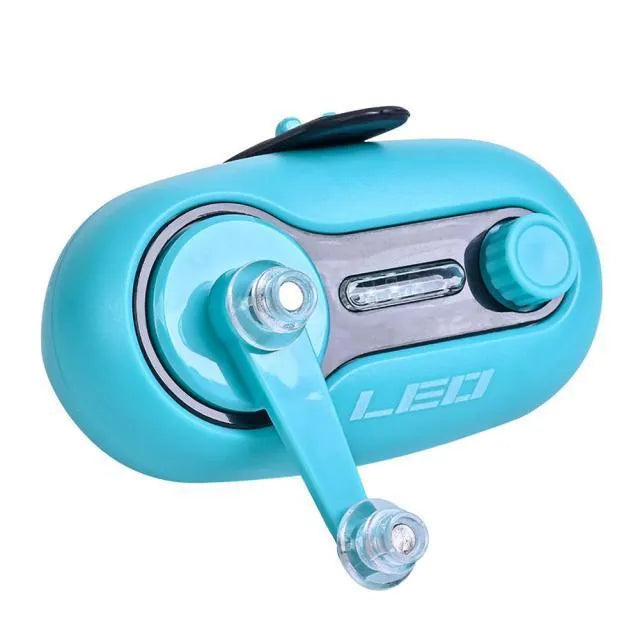 Fishing rod alarm with automatic night fishing signal induction lamp in blue or black colour options