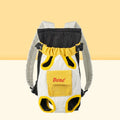Front-facing pet carrier sling bag with breathable mesh and adjustable shoulder strap.