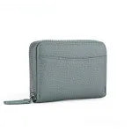 Genuine leather coin purse with zip closure in multiple colour options