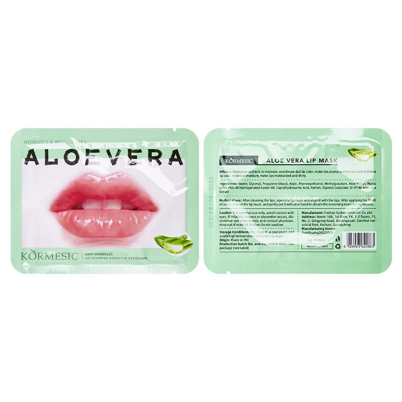 Aloe blueberry fruit lip mask labial membrane patch 8g for neutral skin women