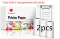 Mini portable thermal printer with USB cable and paper roll in rabbit ear protective case design