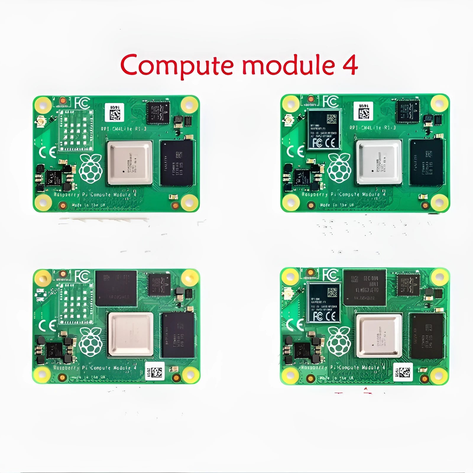 Raspberry Pi CM4 computing module core board with processor and eMMC flash
