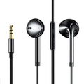 Black wired internet hot anchor headphones with 3-metre long cable and microphone