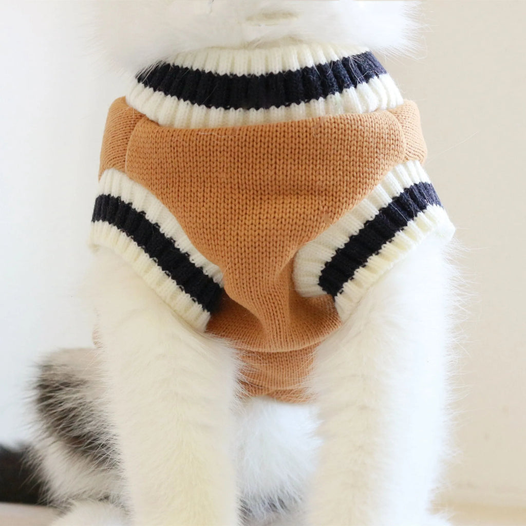 Green fleece knit sleeveless cat vest, college style, size S to 3XL