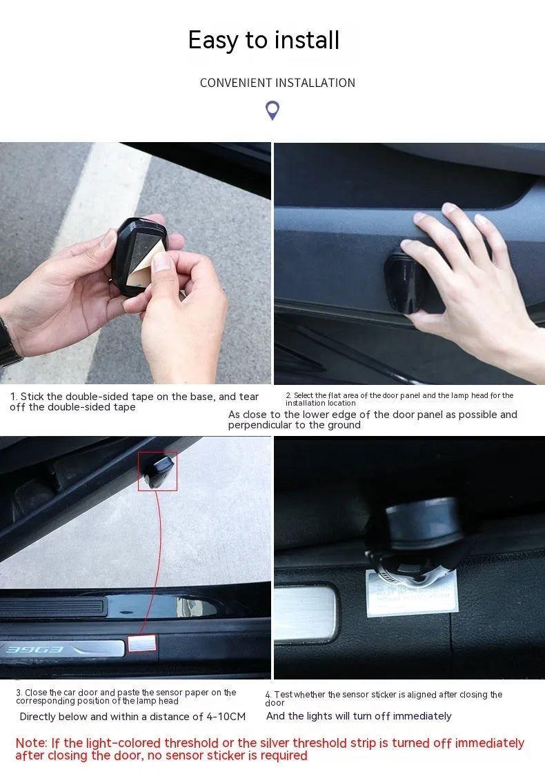 Bright Black car interior laser projector ambient light with USB power cable