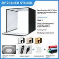 50cm studio light box with metal frame and reflective cloth interior