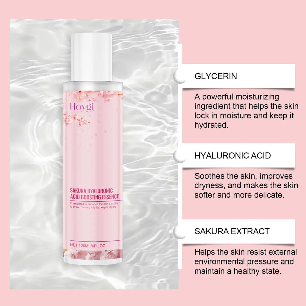 120ml bottle of Hyaluronic Acid and Cherry Blossom Extract Skin Moisturising Lotion