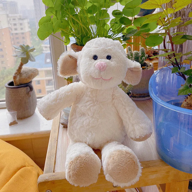 Super soft short plush animal plush doll in embossed design, 35cm full length