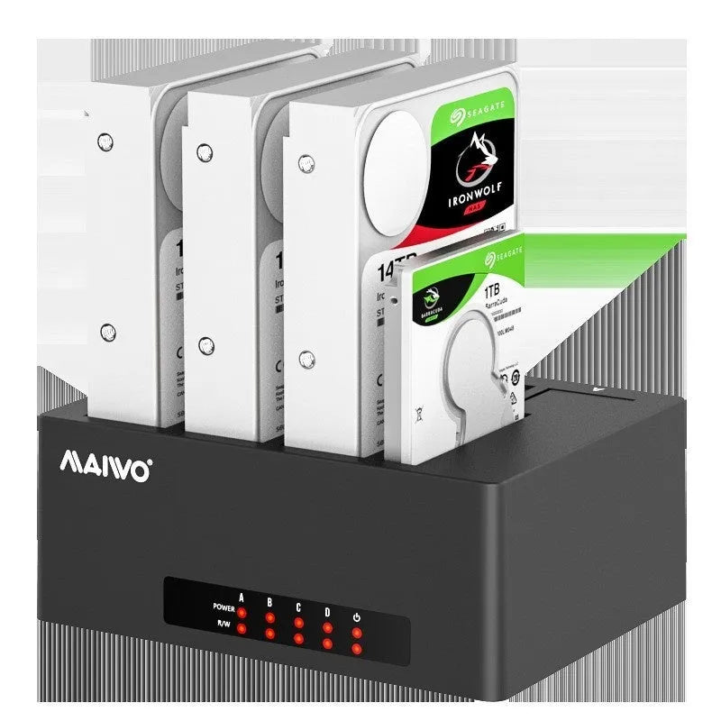 K3082 dual SATA hard disk dock with ABS plastic housing, supporting 2.5 and 3.5 inch drives