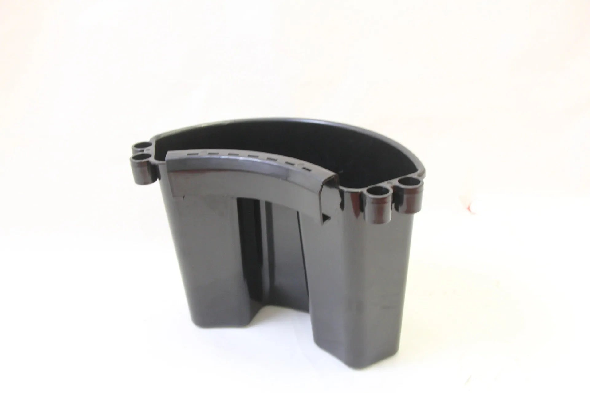 PP plastic car washing bucket with handle in choice of black, red, blue, or pink colours