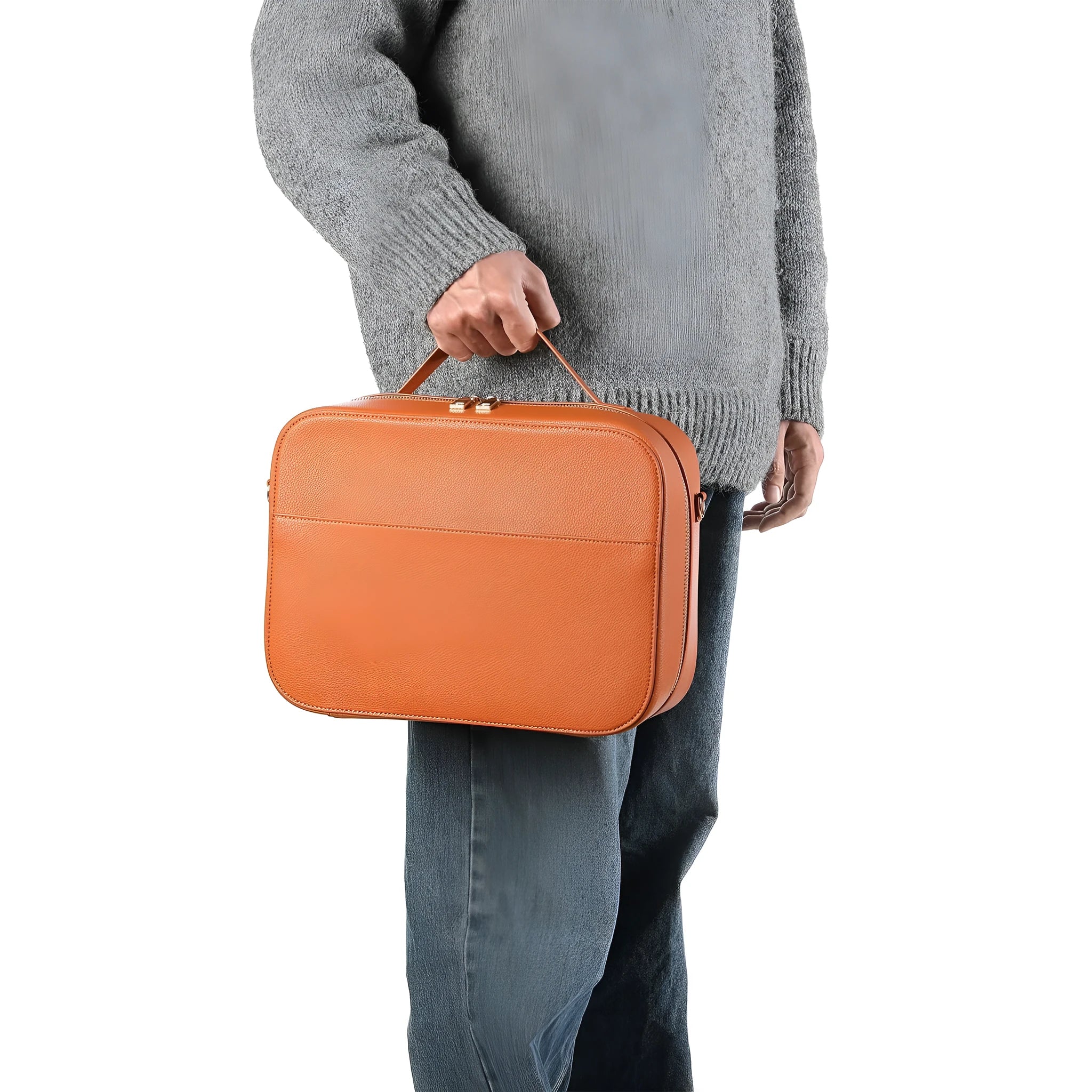 Vision Pro MR glasses storage box in superfiber material with dimensions 32.5 x 24.5 x 11.5 cm