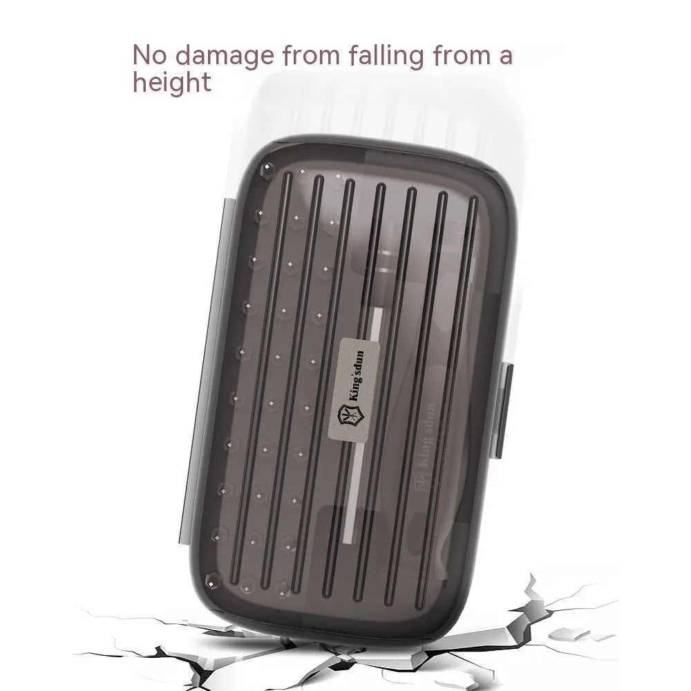 32 in 1 screwdriver set with 30 bits in compact black storage case