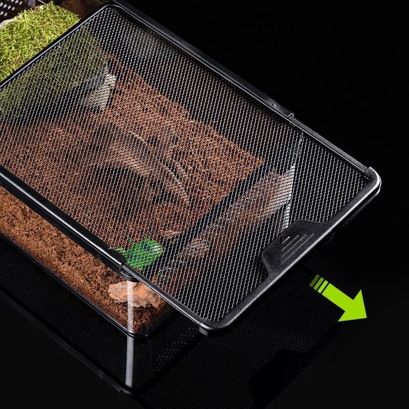 Pet track box feeding cage cylinder for turtle hamster corn snake anti-escape engineering plastic wire fence
